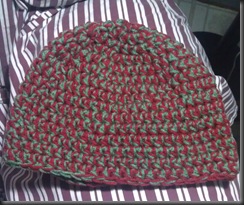 red and green hat