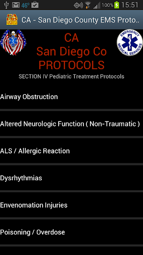 【免費醫療App】DEMO - CA-San Diego Protocols-APP點子