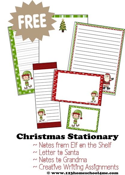 FREE Printable Christmas Stationery