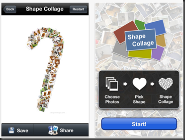SHAPE COLLAGE : Iphone and Ipad available