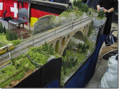 IMG_5552 Stone Arch Bridge on the SwissRail HO-Scale Layout at the WGH Show in Portland, OR on February 18, 2007
