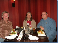 7502 Ohio, Cincinnati - Best Western Premier Mariemont Inn - Denny Gibson, Karen & Bill in hotel restaurant