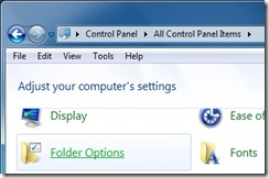 Folder Option Windows