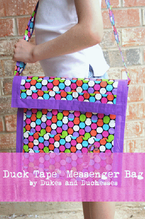 duck tape messenger bag