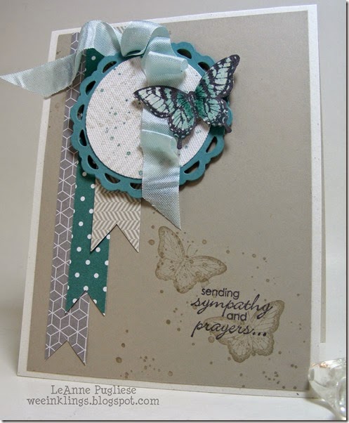 LeAnne Pugliese WeeInklings Papillon Potpourri Sympathy Stampin Up