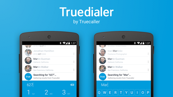 Truedialer تطبيق البحث بأرقام الهواتف والإتصال للأندرويد