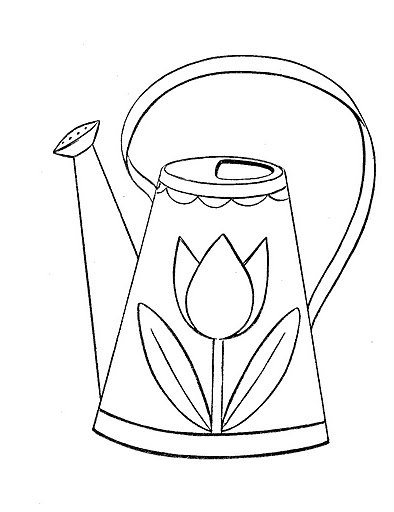 Watering Can Coloring