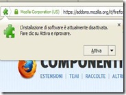 Firefox: come impedire l’installazione di addons e plugin