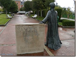 Sancho III en el parque de la Media Luna - Pamplona