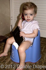 Elaine on Potty Chair