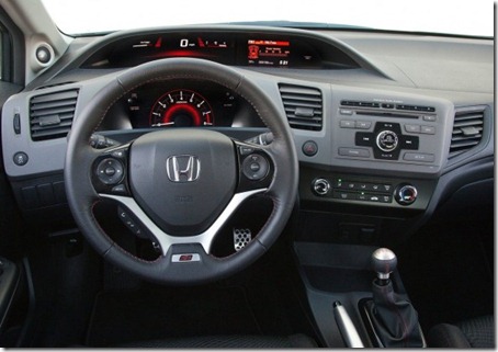 2012 Honda Civic Si Sedan interior
