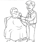 Dibujos día del Trabajador - Barbero
