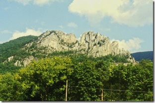 Seneca Rocks peaks in Pendleton County, WV