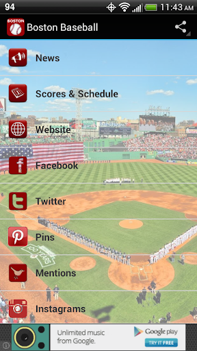 【免費運動App】Boston Baseball-APP點子