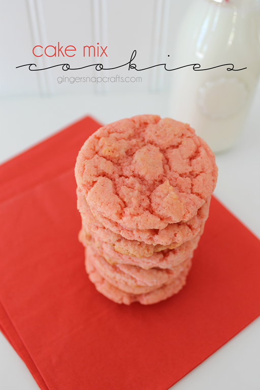 Cake Mix Cookies Recipes at GingerSnapCrafts.com #cookies #recipes