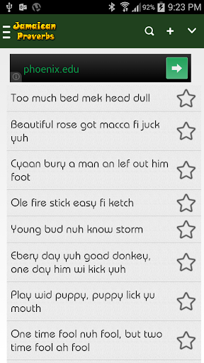 Jamaican Proverbs