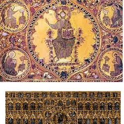 53 - Pala de oro de San Marcos de Venecia con detalle de un esmalte