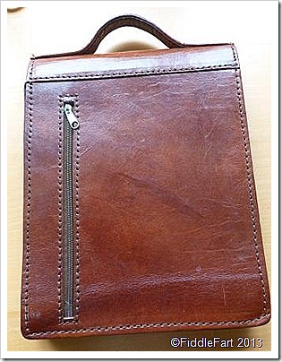 intage leather document case