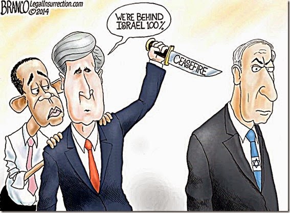 BHO-Kerry stab Netanyahu in back over Ceasefire