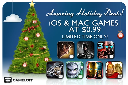 Gameloft Holiday Sale 2012