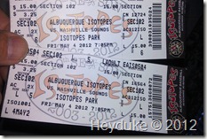 Isotopes tickets