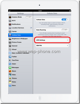 Apple The New iPad apn Settings 4