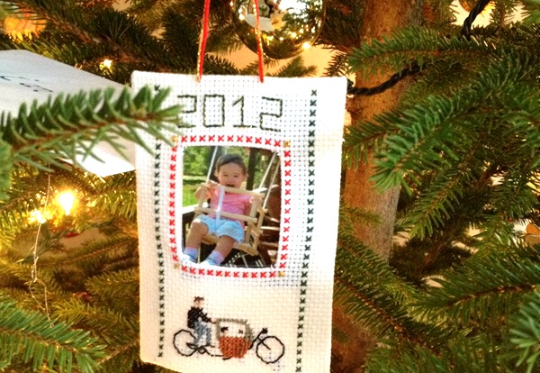 Christmas ornament for 2012 with cargo bike