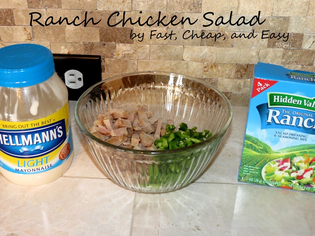 ranch chicken salad fast cheap and easy1