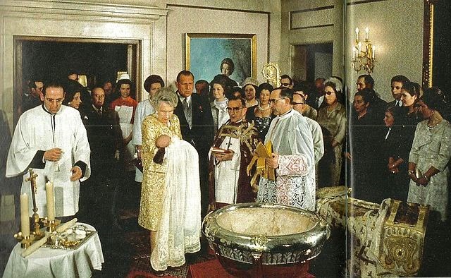bautizo del Príncipe Felipe de Borbón en 1968.