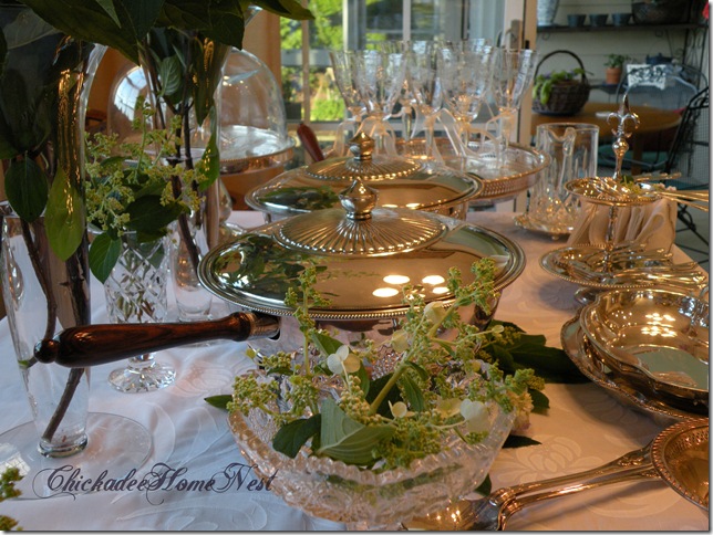 or bridal table, double chafing dish14