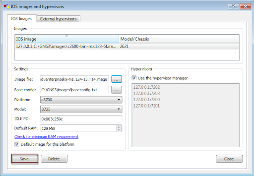 gns3 idle pc finder not working