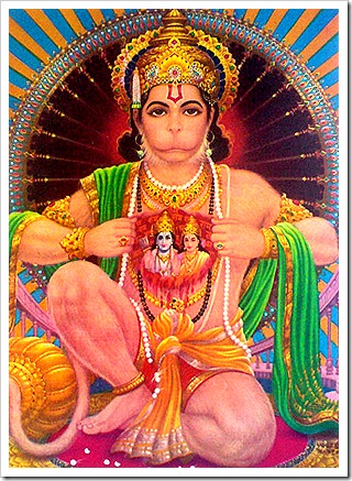 Hanuman - devotee of Sita and Rama