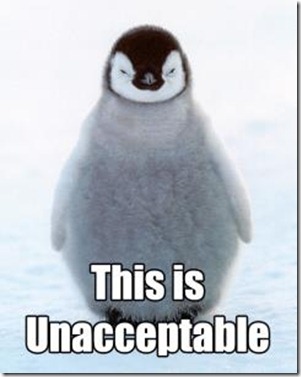 pinguin inaceptable