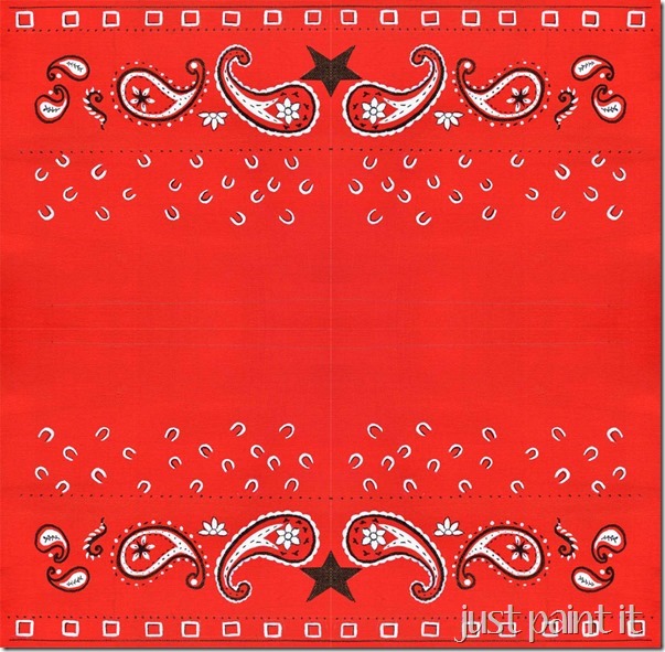 Paint A Bandana Print - Just Paint It Blog paint-a-bandana-print-just-paint-it-blog