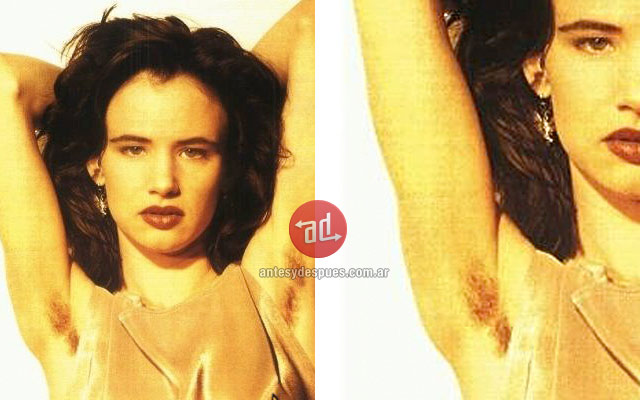 Photo of Juliette Lewis with armpit hair