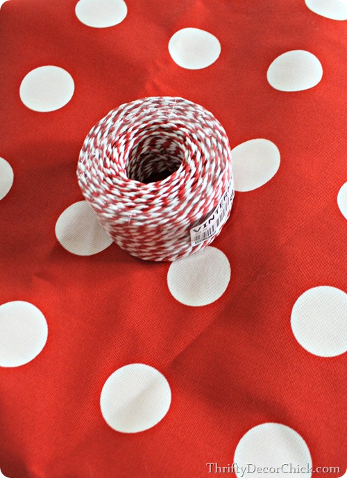 red and white polka dot