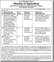 Ministry of Agriculture Recruitment 2013