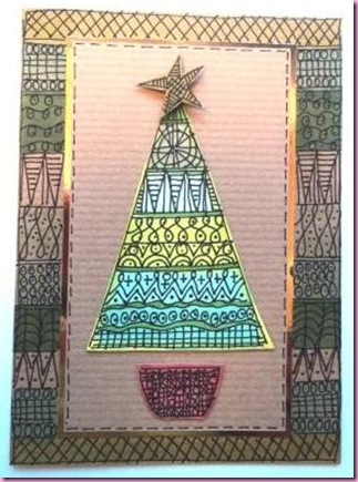 Doodled Christmas Card