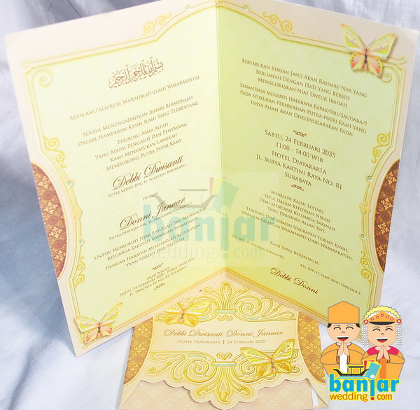 Undangan Pernikahan Murah UB-MYI906 - Banjar Wedding 