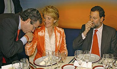 Aguirre, Rajoy y Granados
