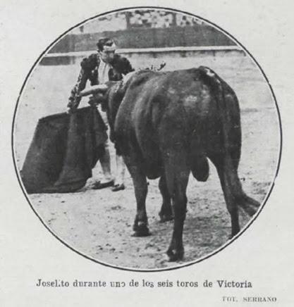 1916-08-09 (p. 14 LL) Vitoria Joselito uno de los toros
