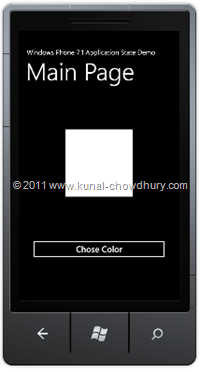 Main Page UI (WP7 Application State Management Demo)