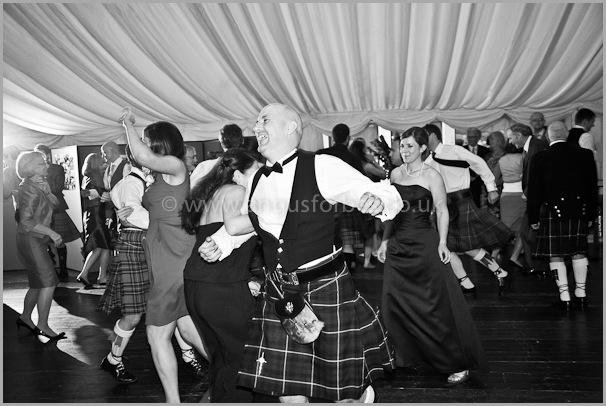 the dancing at a scottish wedding