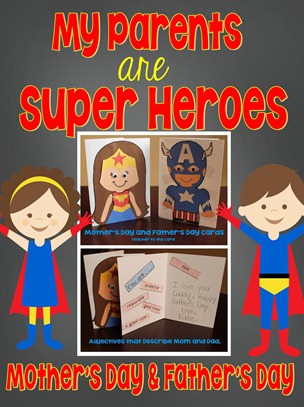 Super Hero Mother and Father's Day Cover