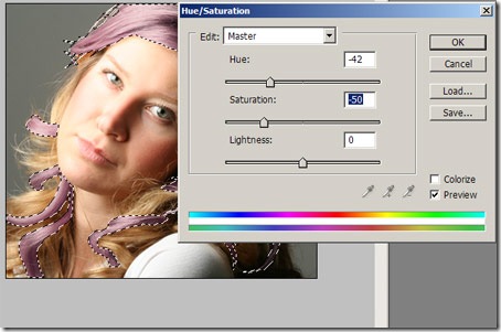 como mudar a cor dos cabelos no photoshop 6