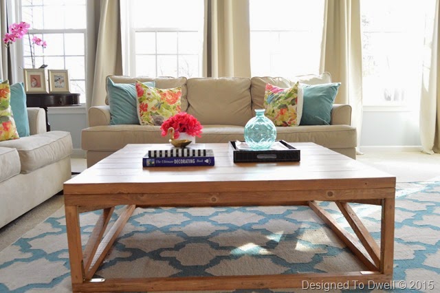 Turquoise Family Room