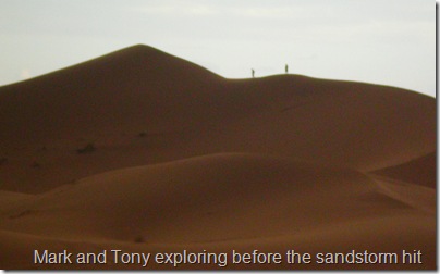 Mark and Tony just before the sand storm