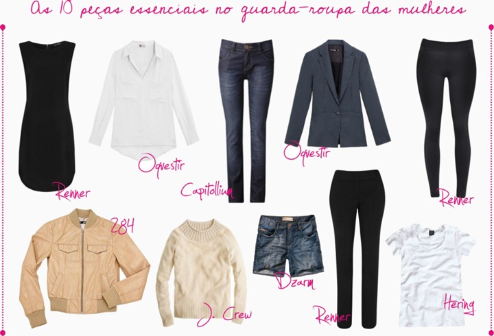 Maria Vitrine - Blog de Compras, Moda e Promoções em Curitiba.: Moda – 10 peças  de roupas essenciais no closet feminino.