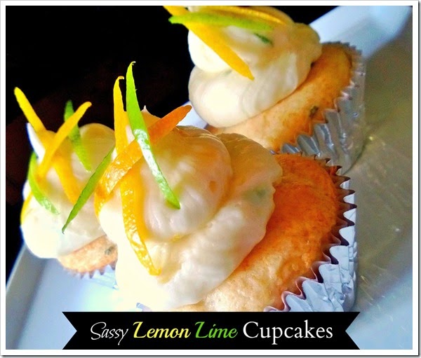 sassy lemon lime cupcakes