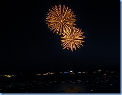 8205 Ontario Kenora Best Western Lakeside Inn on Lake of the Woods - Canada Day fireworks from our room